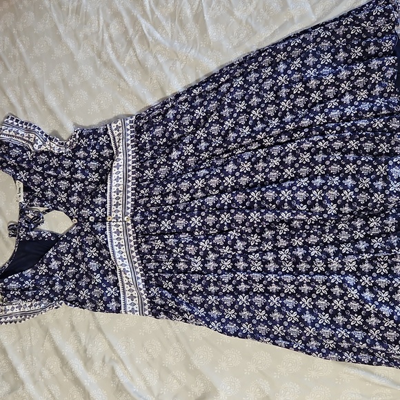 Dresses & Skirts - -in loom-, medium, navy blue and white dress